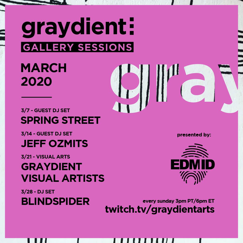 Graydient Collective Gallery Sessions March 2021 Lineup