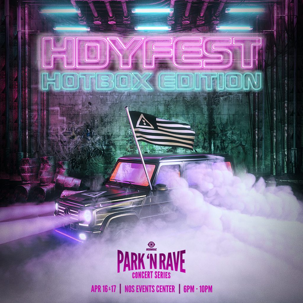 Flosstradamus HDYFEST Hotbox Edition Park N Rave Insomniac