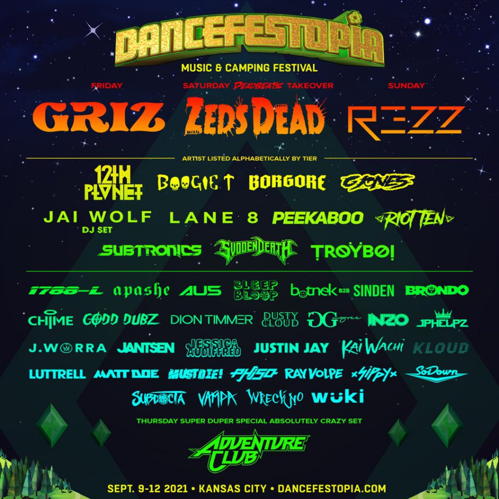 Dancefestopia 2021 Lineup