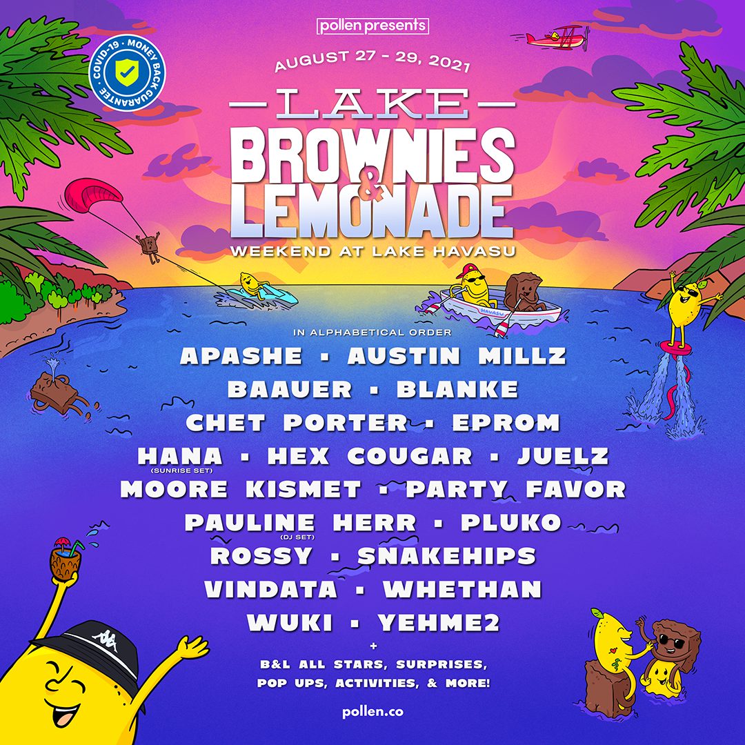 Lake Brownies & Lemonade Drops Inaugural Lineup EDM Identity