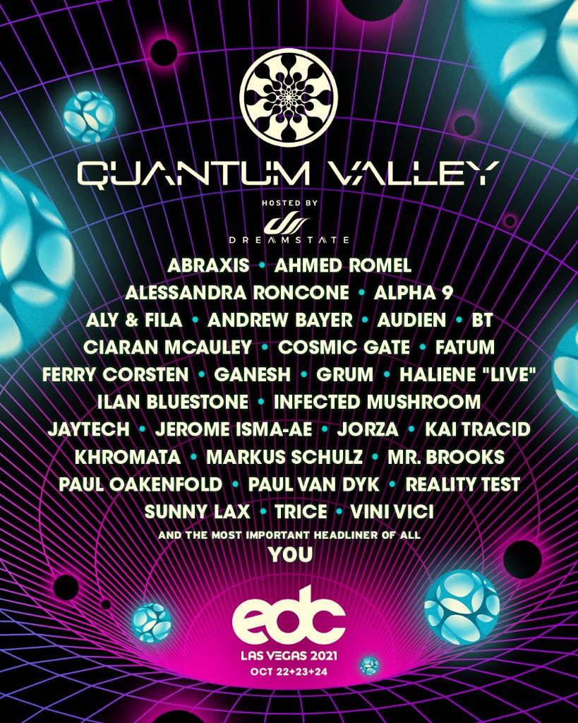 EDC Las Vegas 2021 quantumVALLEY Lineup