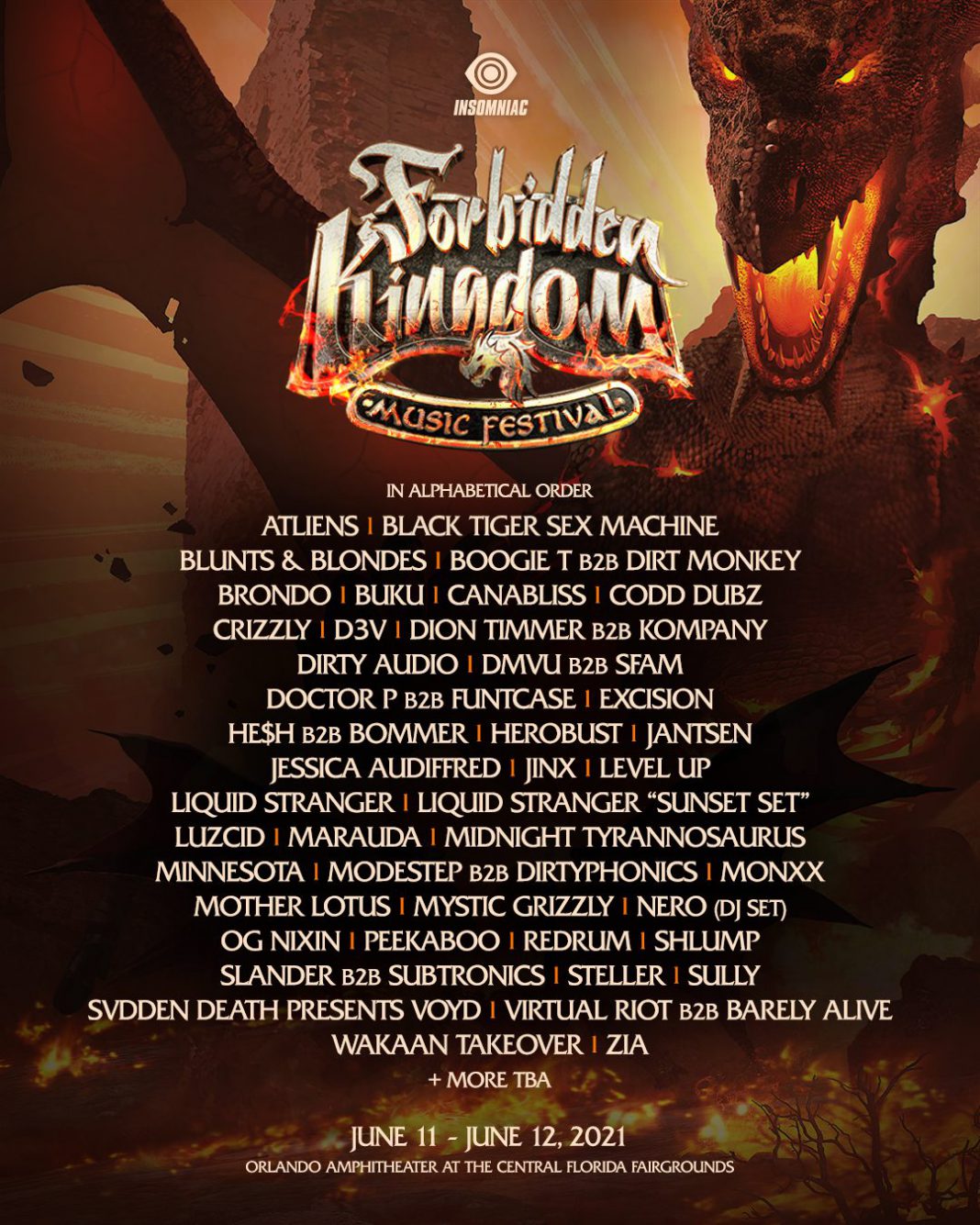 The Forbidden Kingdom 2021 Phase 1 Lineup Brings the Bass EDM Identity