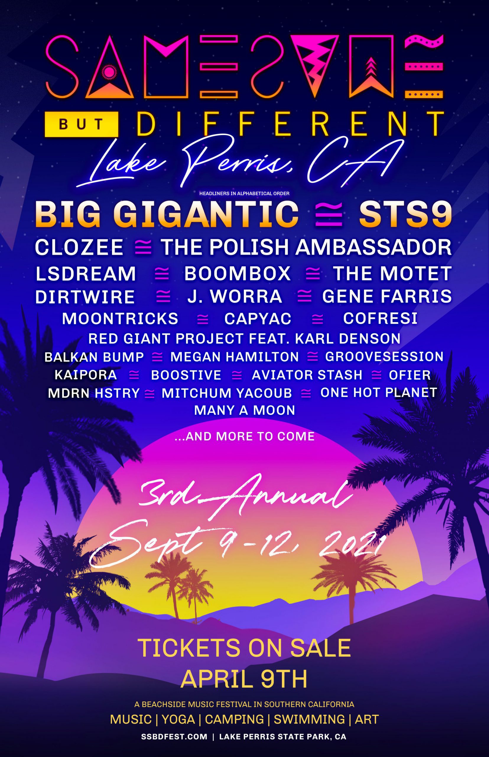 Same Same But Different 2021 Phase 1 Lineup