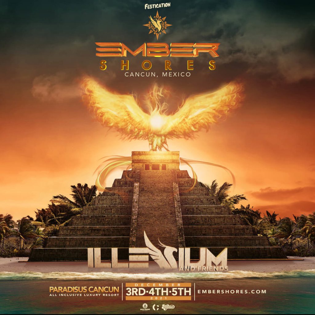 ILLENIUM Announces New Destination Festival Ember Shores EDM Identity