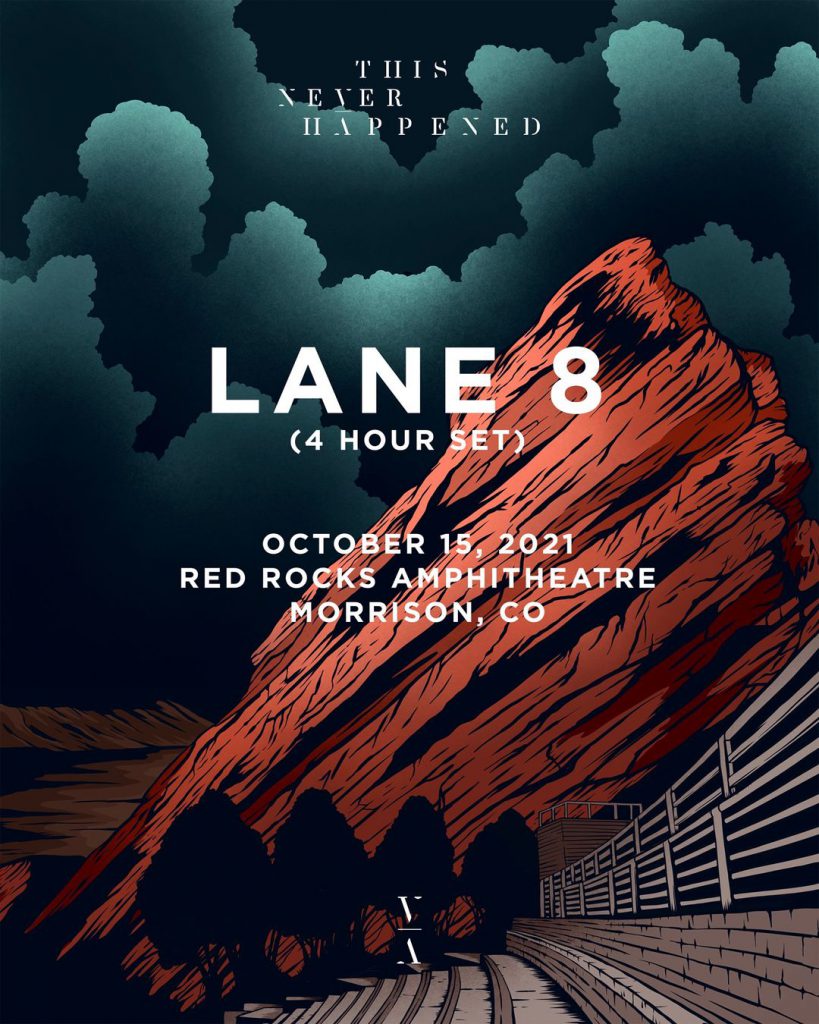 Lane 8 This Never Happened Red Rocks Poster