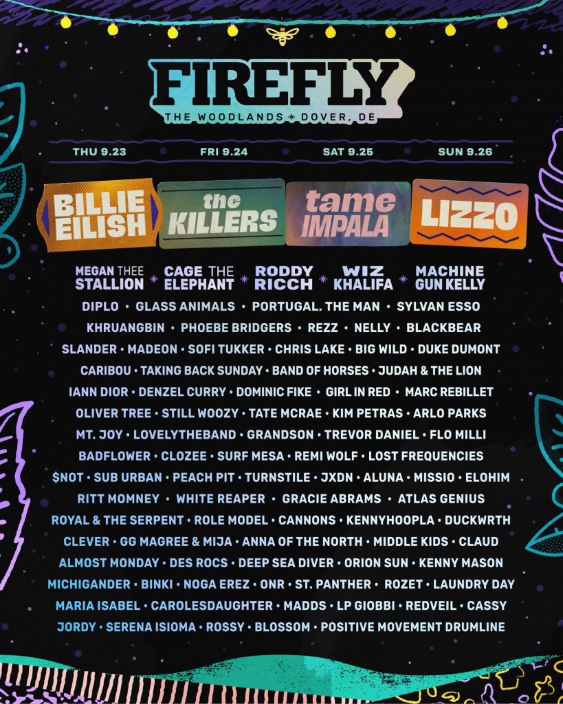 Firefly Music Festival 2021 Lineup