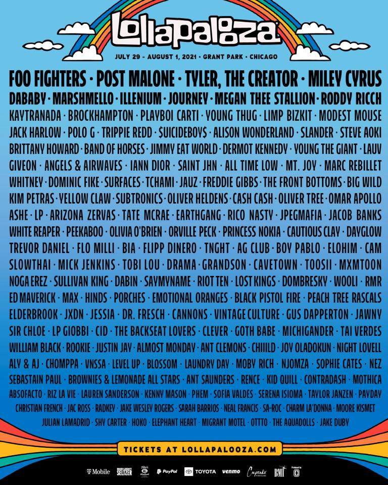 Lollapalooza 2021 Lineup