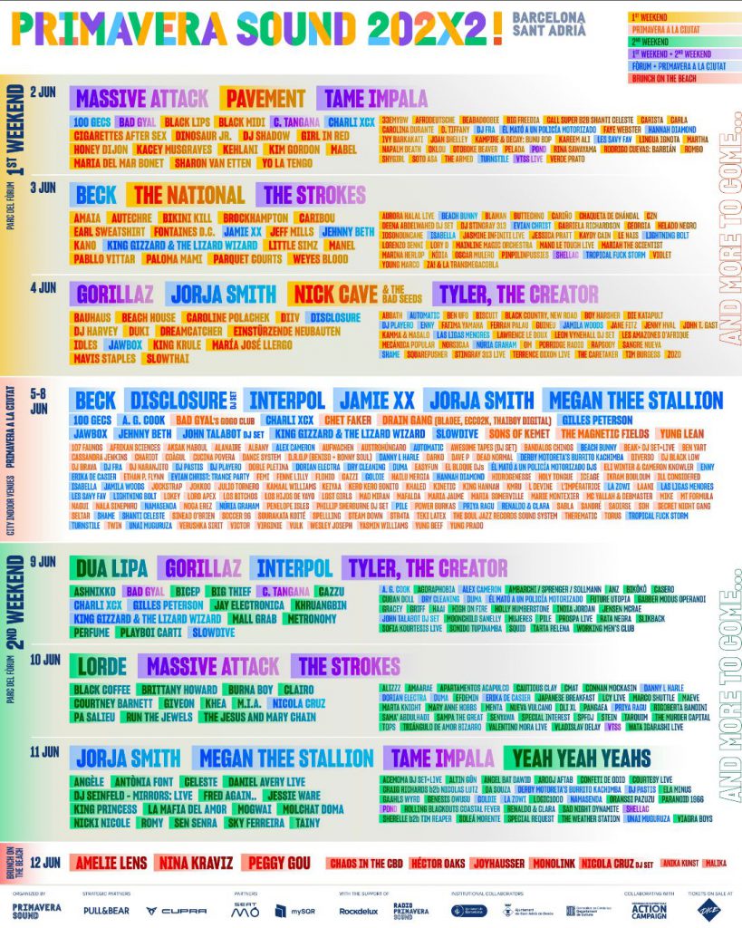 Primavera Sound 2022 Lineup