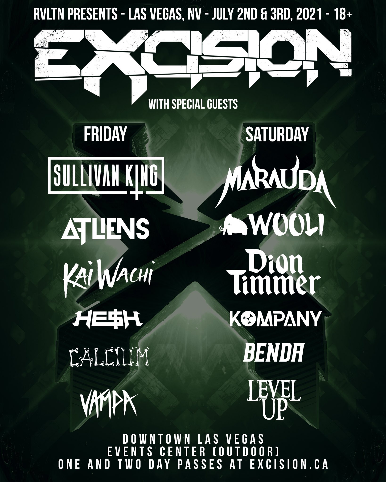 Excision Drops Lineup for TwoNight Show in Downtown Las Vegas EDM