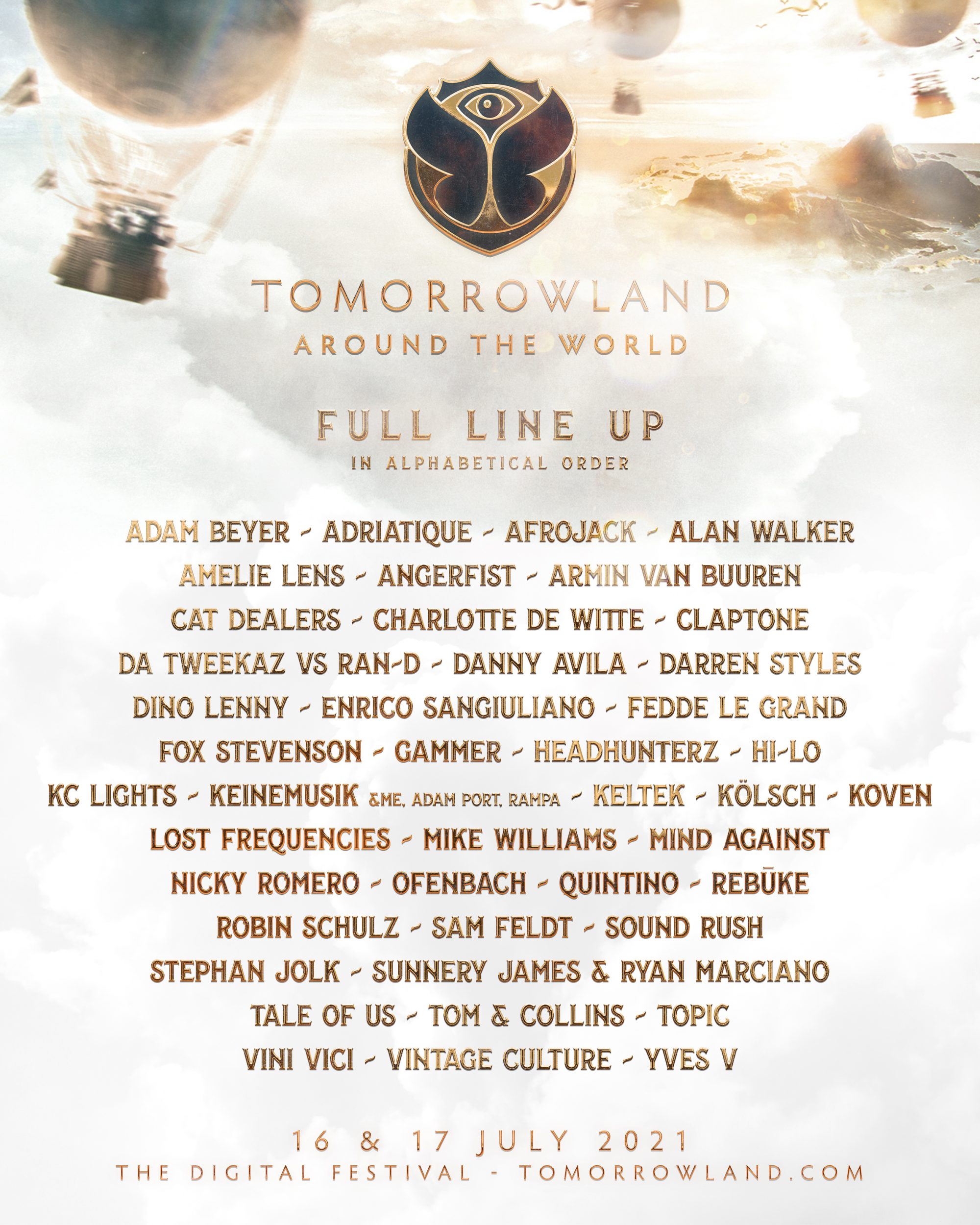 Tomorrowland Around The World Releases 2021 Lineup EDM Identity