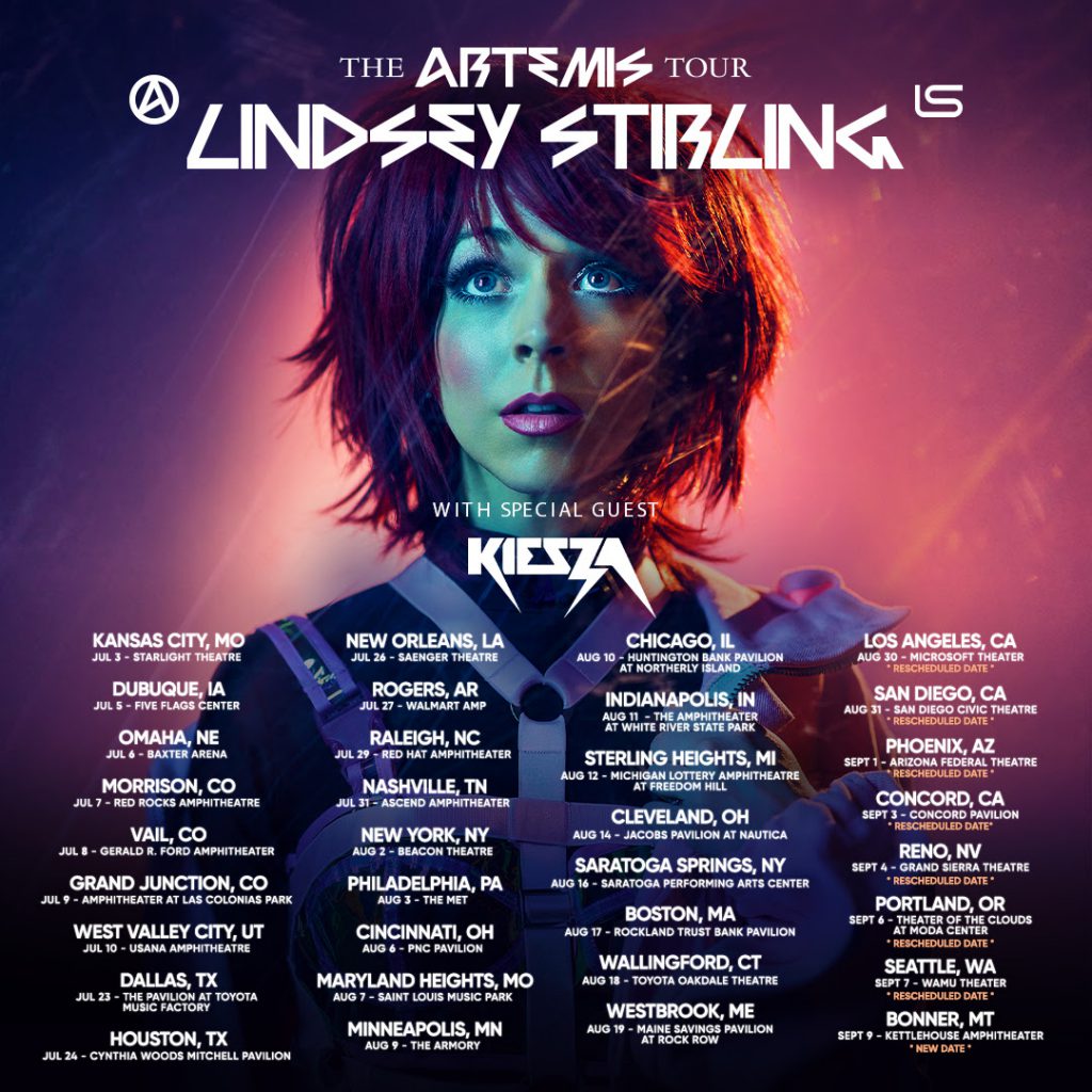 Lindsey Stirling Artemis Tour 2021 US Dates
