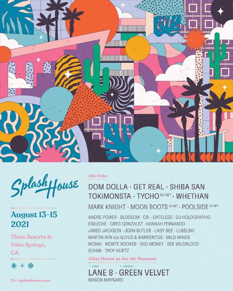 Splash House 2021 Lineup - August 13-15