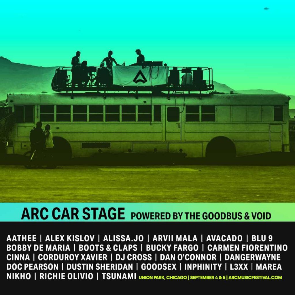 ARC Music Festival 2021 Art Car Stage Lineup