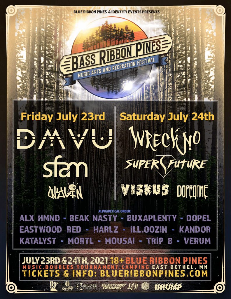 Bass Ribbon Pines Music Festival 2021 Lineup