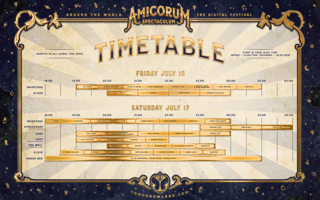 Tomorrowland Around The World 2021 Schedule