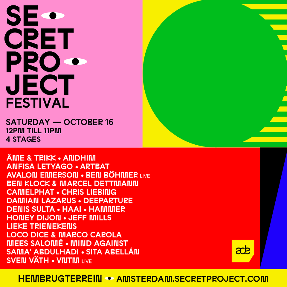 Secret Project Festival Amsterdam 2021 - Lineup