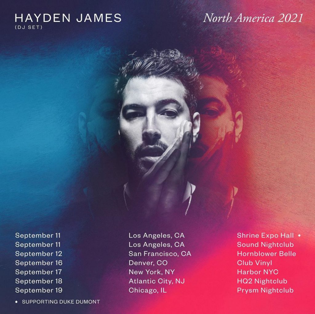 Hayden James Releases New Single and Tour Dates EDM Identity