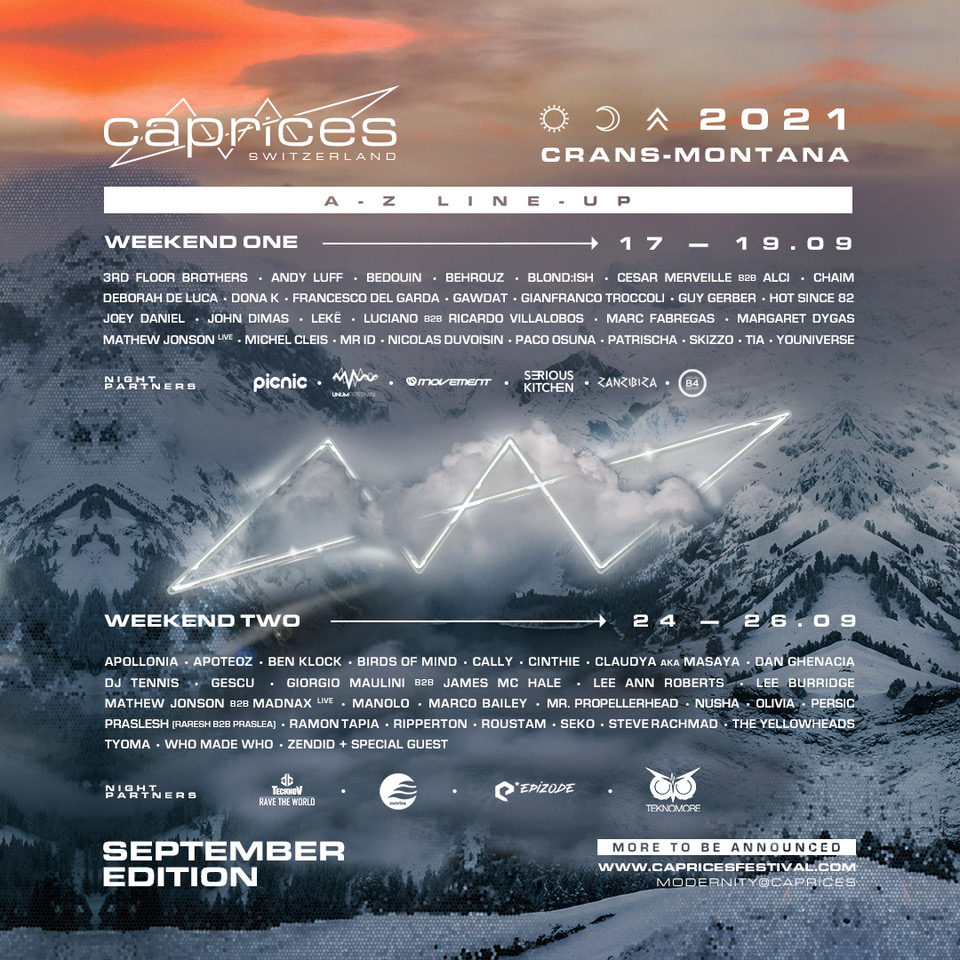 Caprices 2021 Phase 2 Lineup