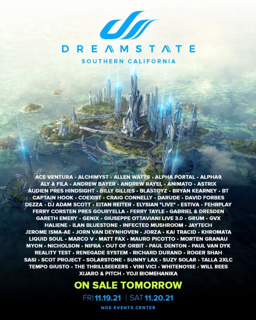 Dreamstate SoCal 2021 Lineup