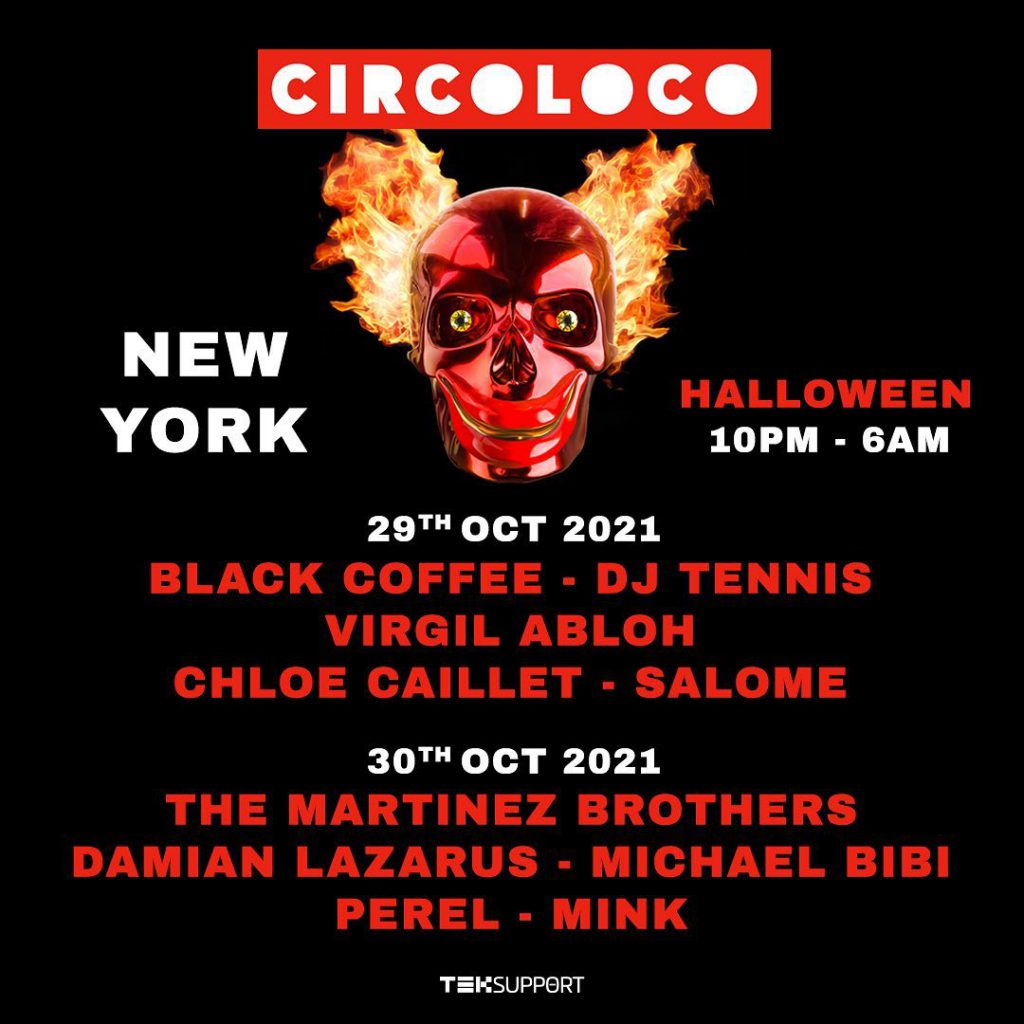 CircoLoco Halloween New York Lineup