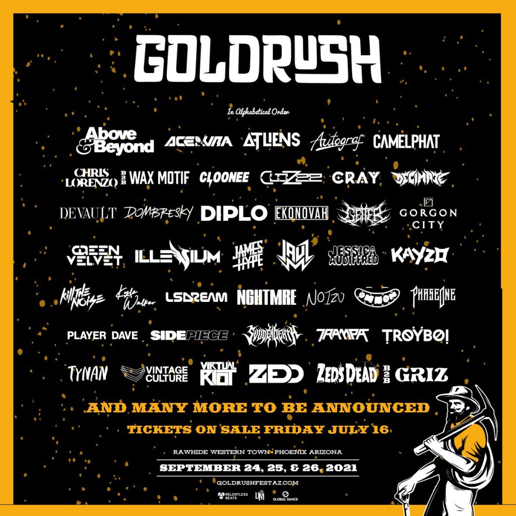 Goldrush shares gilded 2021 lineup: Zedd, Gorgon City, Above & Beyond, and moreE6TcJBdUcAAhaL