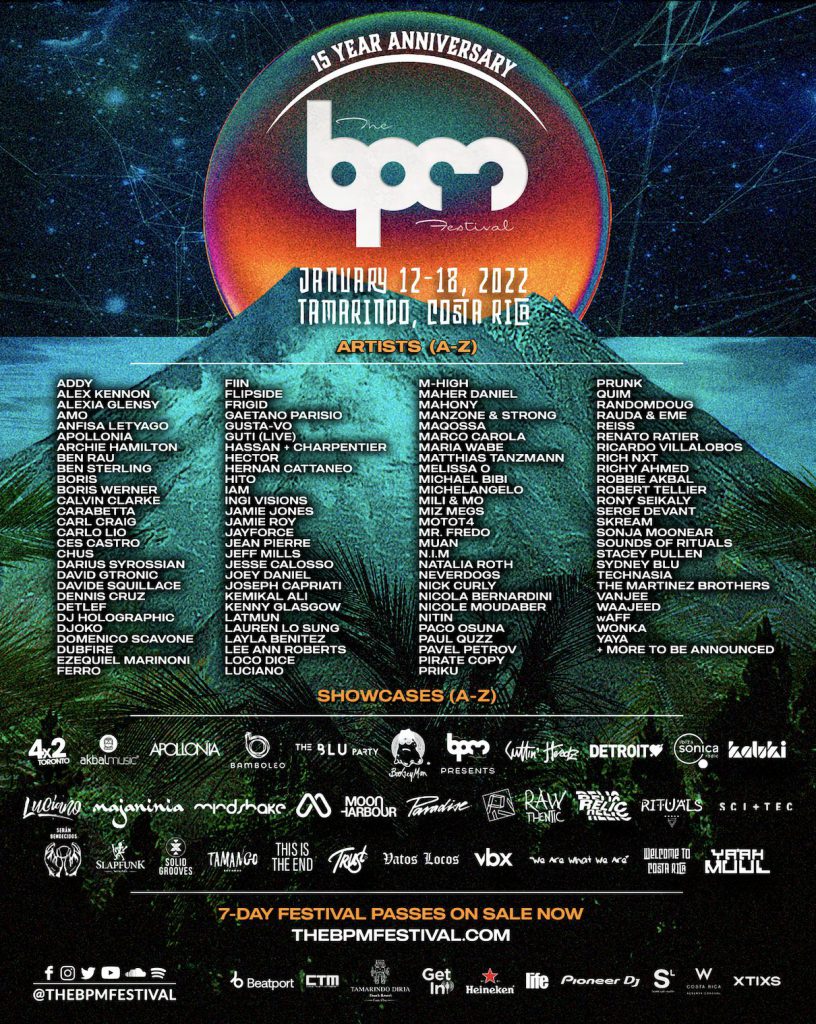 The BPM Festival: Costa Rica 2022 Lineup