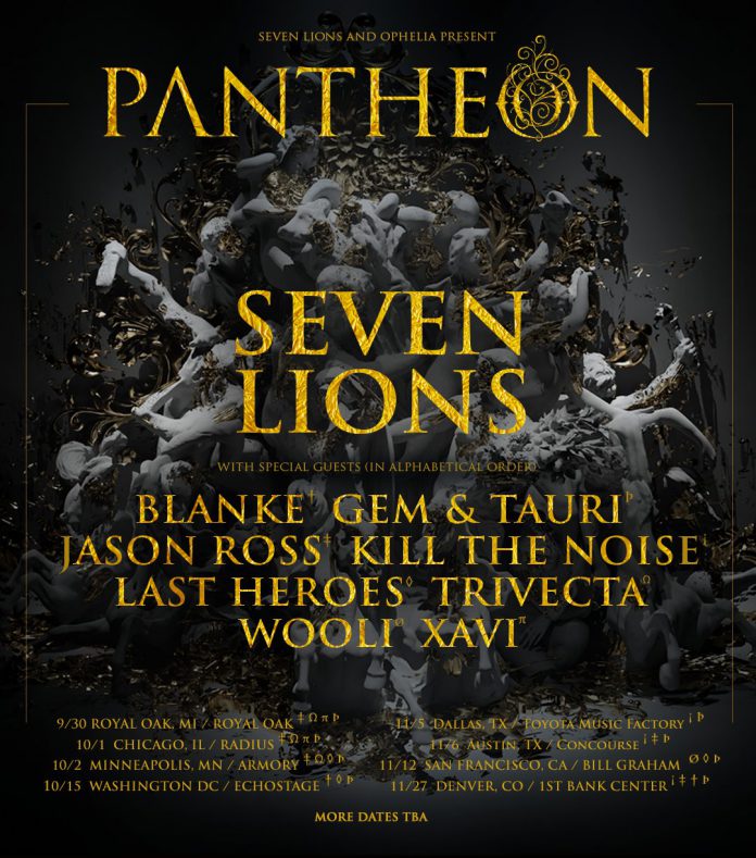 Seven Lions and Ophelia Announce Dates for Pantheon Fall Tour EDM