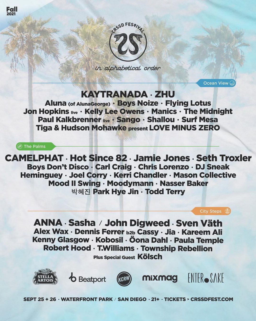 Full Lineup Unveiled for CRSSD Festival Fall 2021 EDM Identity
