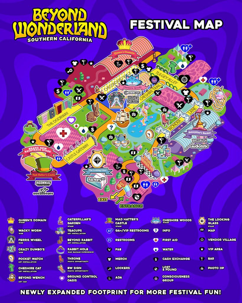 Beyond Wonderland SoCal 2021 Set Times, Map, and More