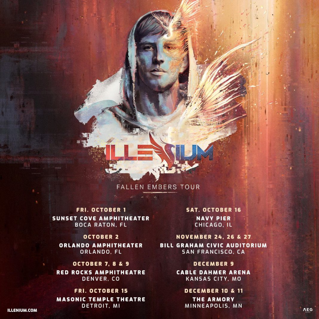 ILLENIUM Announces Dates for Fallen Embers Tour EDM Identity