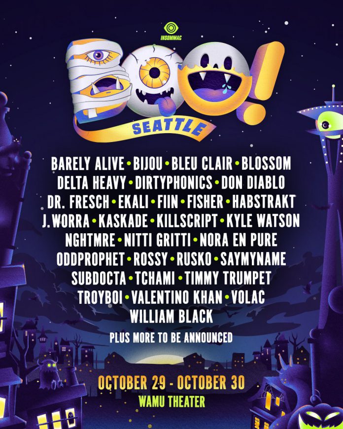 Insomniac Unveils Lineup for BOO! Seattle 2021 EDM Identity