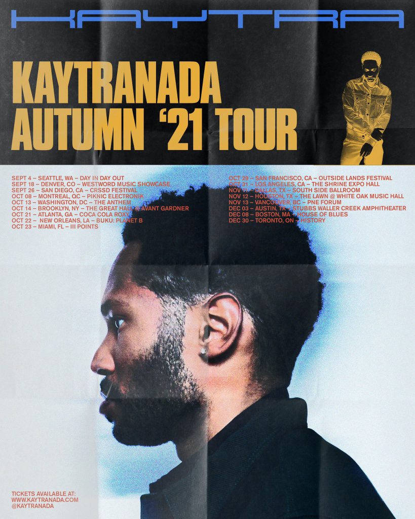KAYTRANADA Autumn 2021 Tour