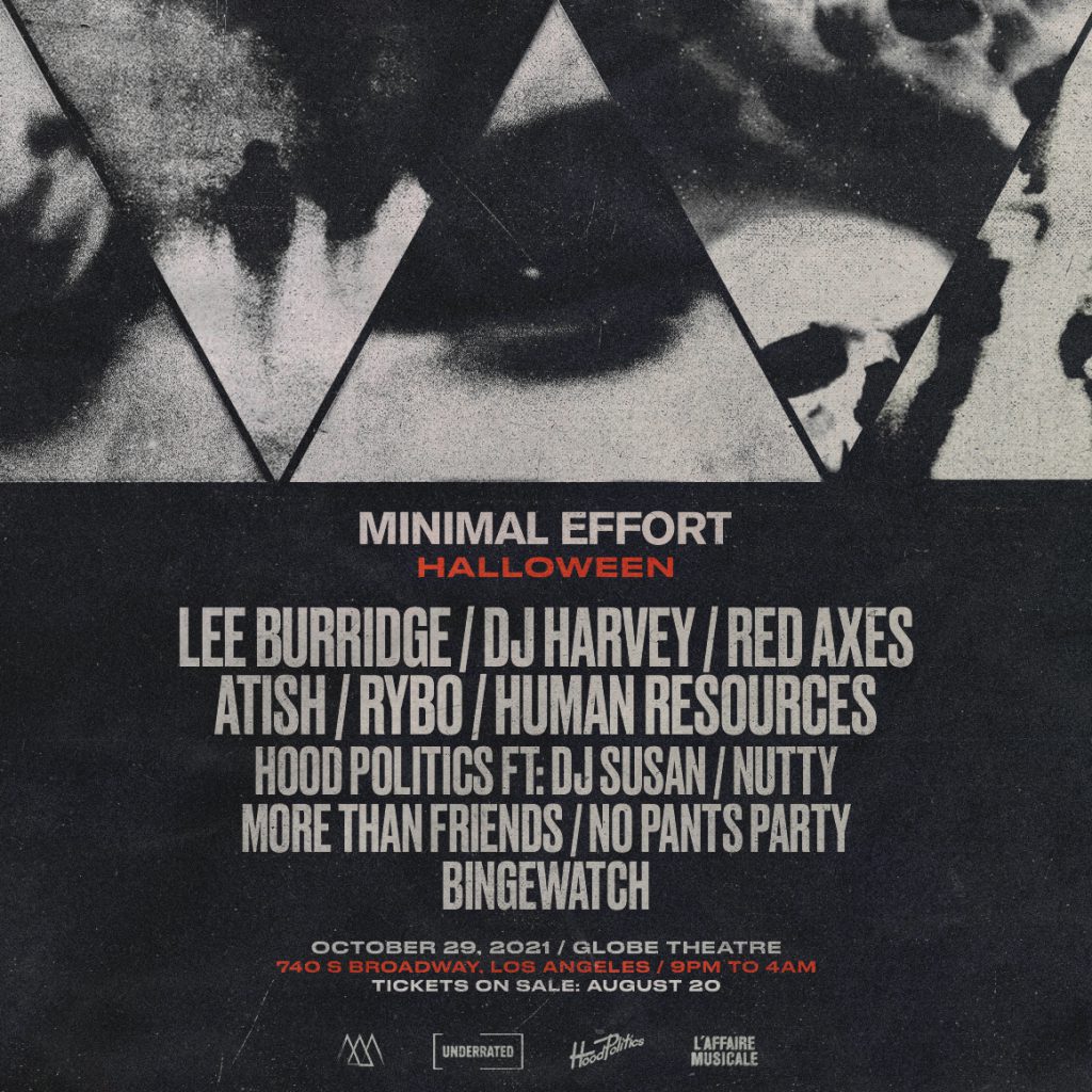 Minimal Effort Halloween 2021 - Lineup