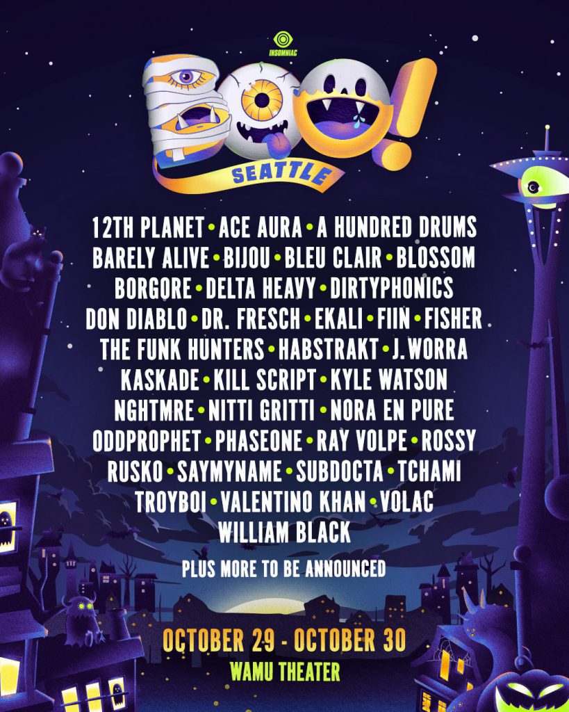 Insomniac Drops in More Artists for BOO! Seattle Debut EDM Identity