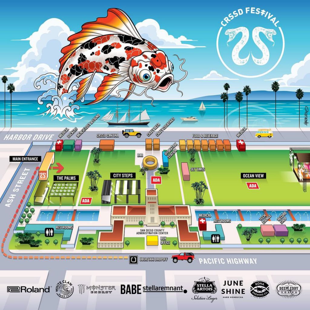 CRSSD Festival Fall 2021 Festival Map