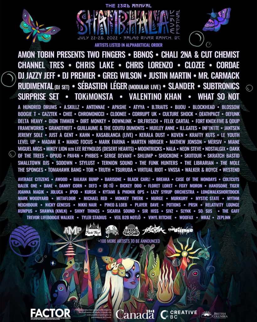 Shambhala 2022 Lineup