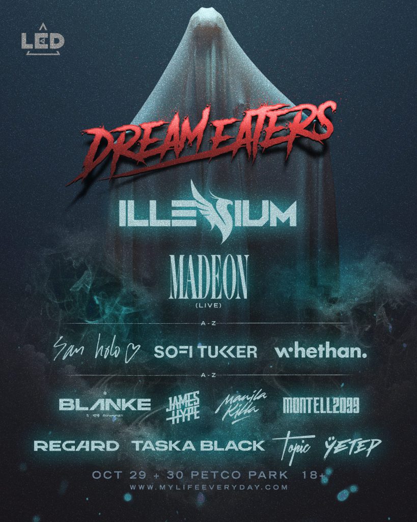 Led Reveals Full Lineup For Dream Eaters Edm Identity