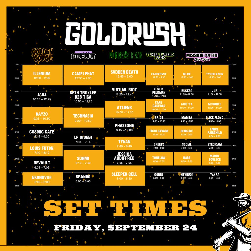 Goldrush Music Festival 2021 Set Times and Essential Info EDM Identity