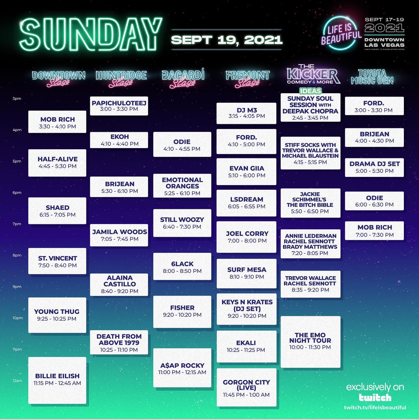 Life is Beautiful 2021 Set Times and Essential Info EDM Identity