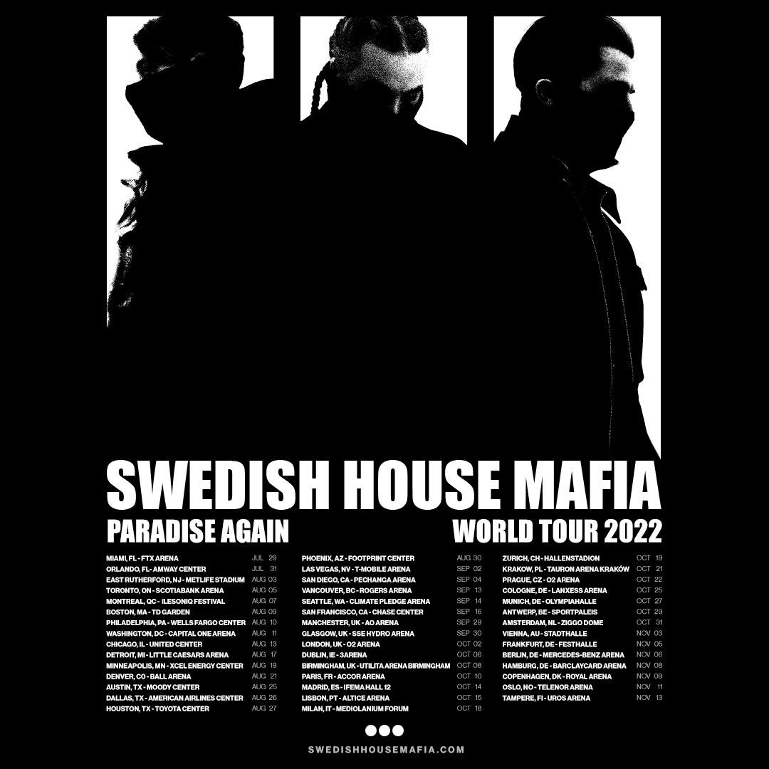 Swedish House Mafia Paradise Again Tour Poster