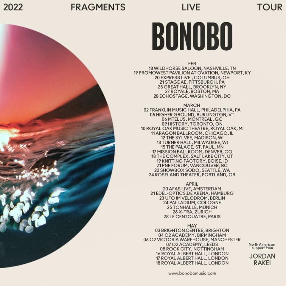 Fragments Live World Tour 2022 Dates