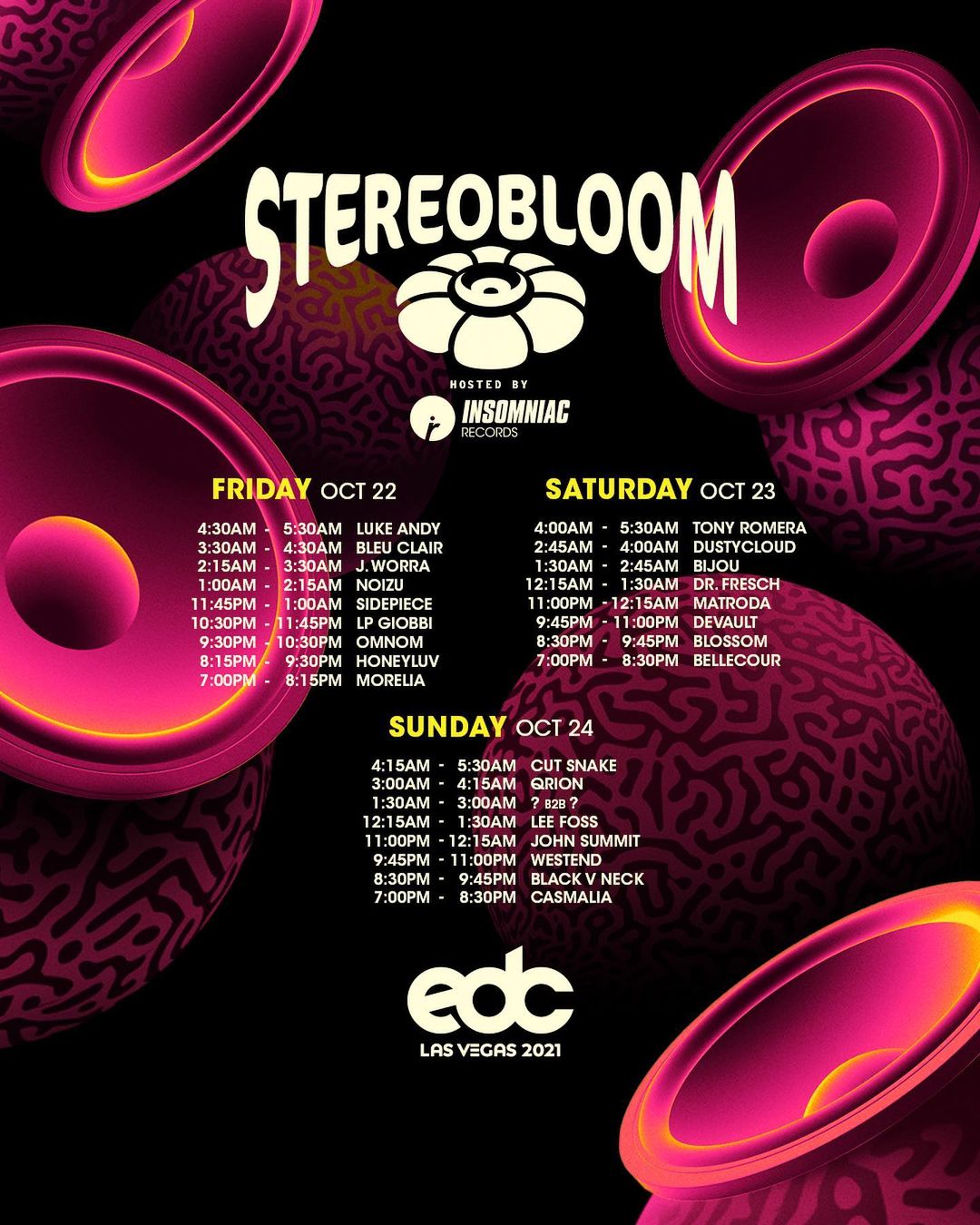 Explore The Sounds Of The Stereobloom At Edclv 2021 Edm Identity