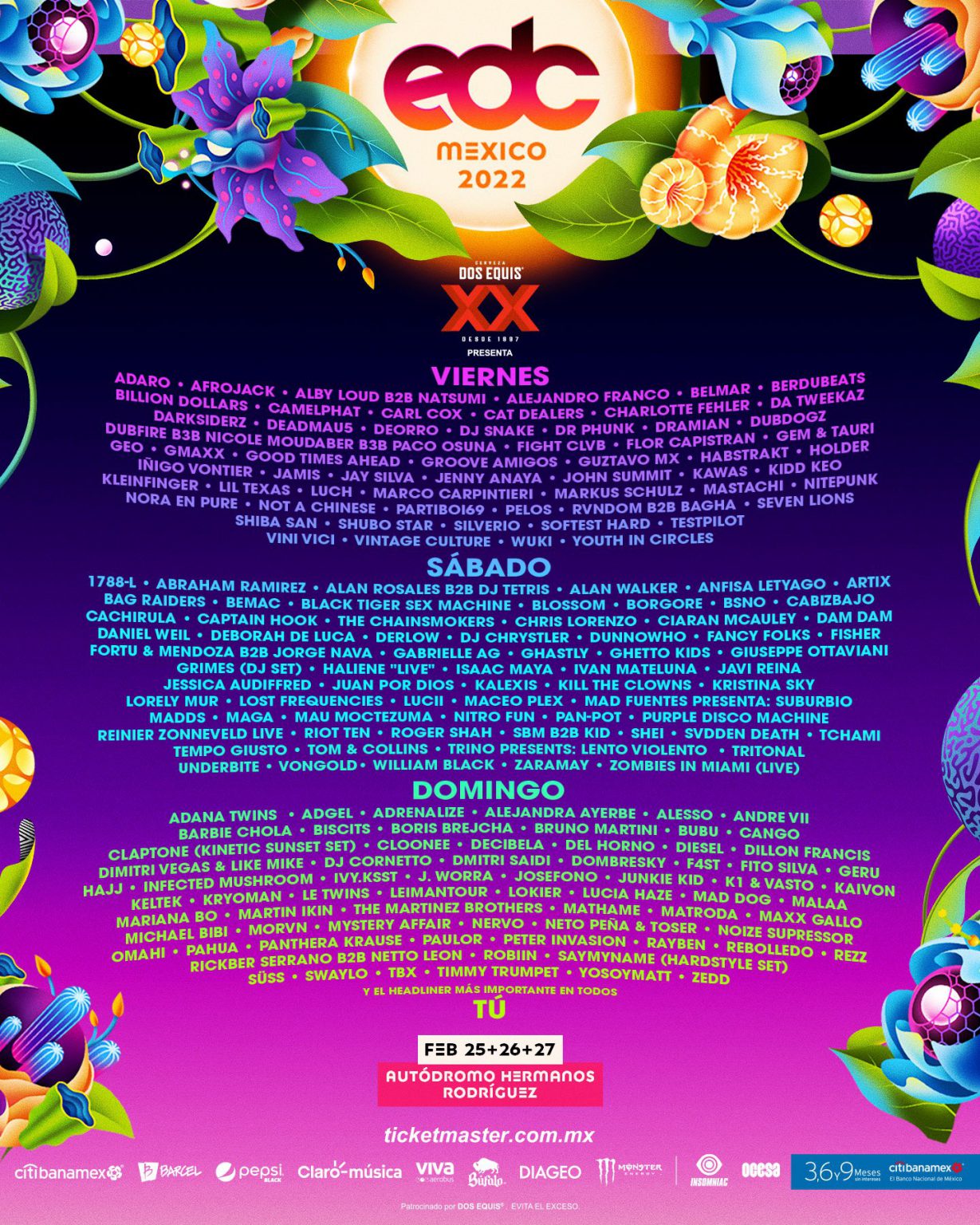 Edc Mexico Drops Massive Lineup For 2022 Edition 