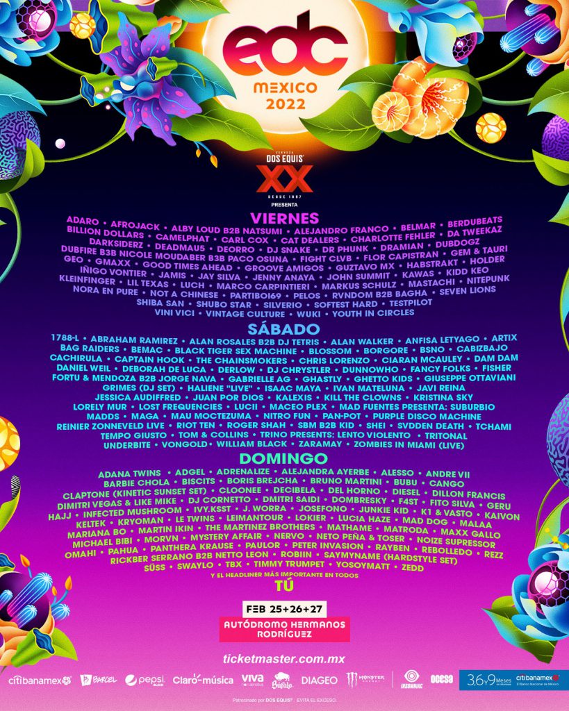 EDC Mexico Drops Massive Lineup for 2022 Edition | EDM Identity