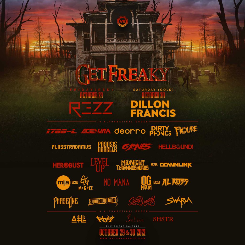 Get Freaky 2021 - Lineup By Day