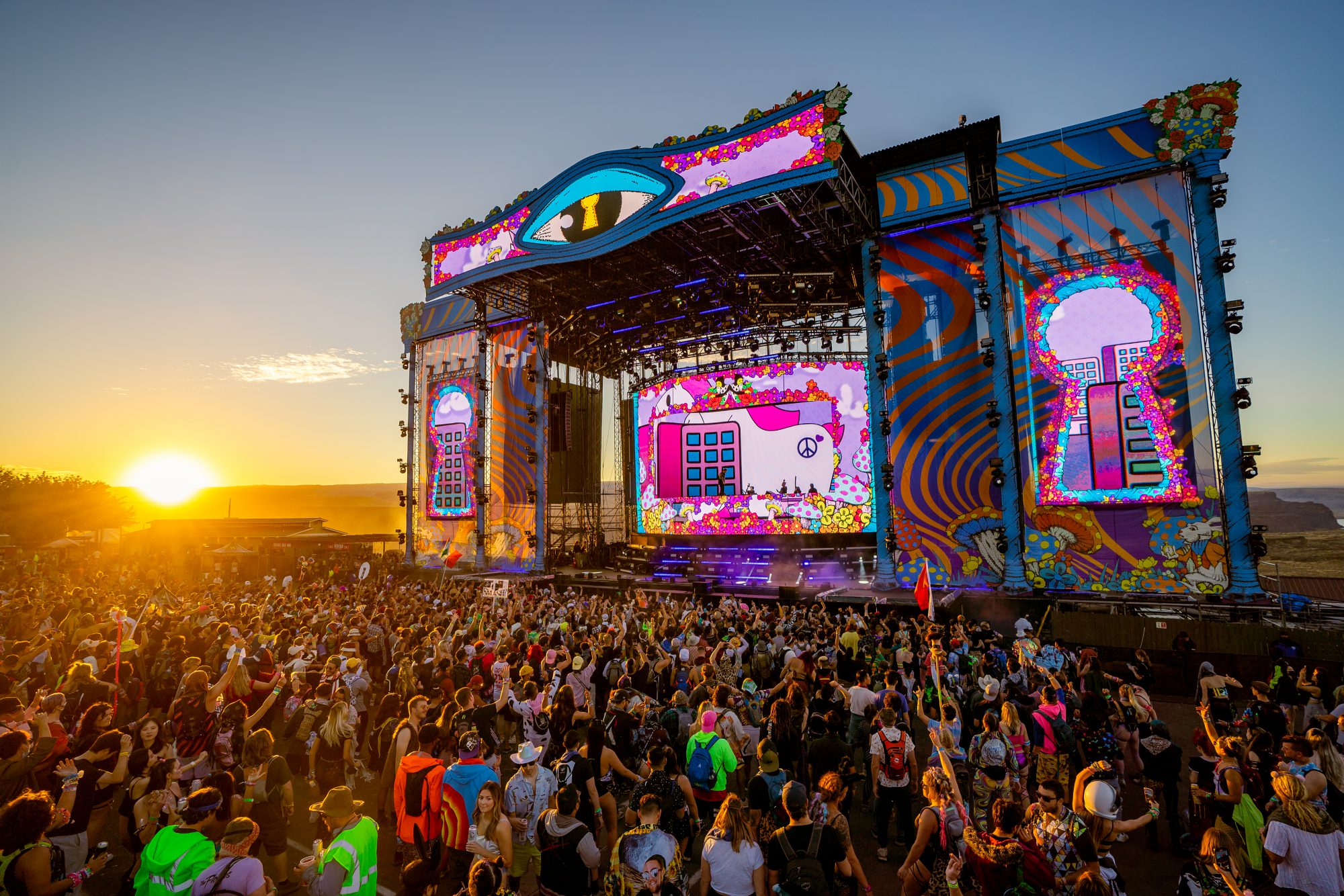 Beyond Wonderland at The Gorge 2021 - Sunset at Main Stage