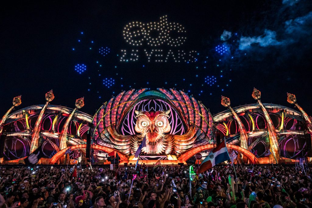 EDC Las Vegas 2021 kineticFIELD with Drones