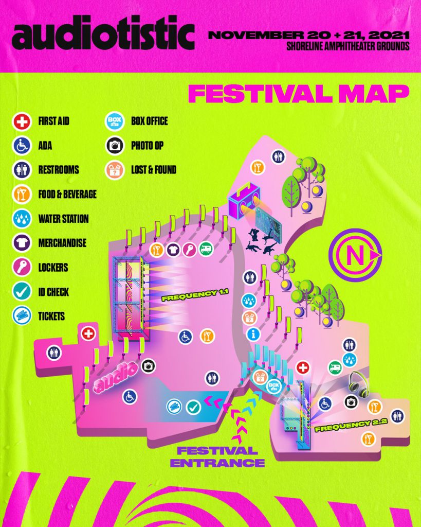 Audiotistic Bay Area 2021 Festival Map