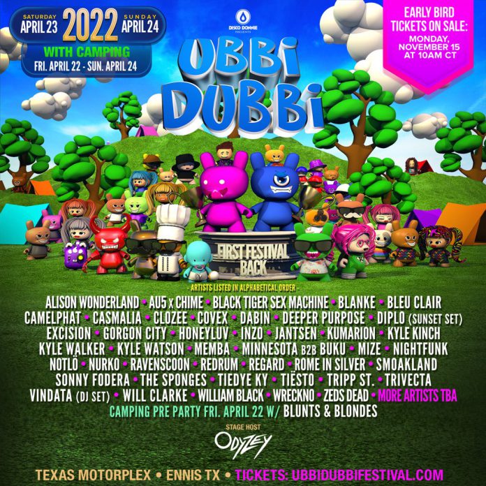 Ubbi Dubbi Drops Initial Lineup for 2022 Edition | EDM Identity