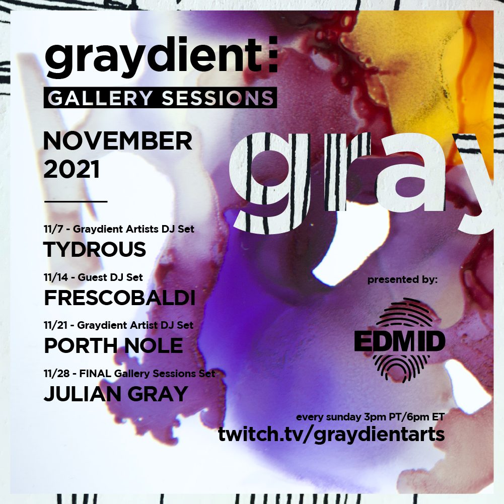 Graydient Collective Gallery Sessions November 2021 Lineup